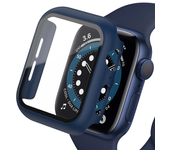 Tempered Glass+cover For Apple Watch Accessories 45mm 41mm 44mm 40mm 42mm Screen Protector Apple watch Case serie 9 4 5 6 SE 7 8