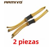 Armiyo 3050 type 6 Strips Elastic Catapult Bow Slingshot Rubber Bands 5mm Outer 3mm Inner Hunting Paintball Accessories
