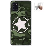 Tumundosmartphone Funda Gel Tpu para Samsung Galaxy A31 diseño Camuflaje 01 Dibujos