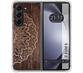 Funda Silicona para Samsung Galaxy Z Fold 5 5G diseño Madera 06 Dibujos