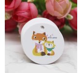 100Pcs Handmade with love /Thank You Flower DIY White Tags Wedding candy Gift Wrapping Paper Hang Paper Tags cookies Supplies