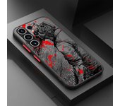 Case For Samsung Galaxy S23 Ultra S22 S20 FE S21 5G Matte Phone Cover S10 Note 20 10 Lite Luxury Funda Chainsaw Man Anime Shell