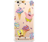 Funda original compatible con iPhone 6 o 6S con un diseño de Bob Esponja y Patricio Helados