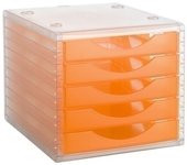 Archivo 2000 - MODULO 5 CAJONES CRISTAL/NARANJA 4005 NA TL