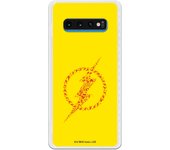Funda original compatible con Samsung Galaxy S10 Plus - JL Flash Simbolo Fondo Amarillo