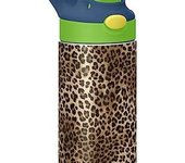 Botella de agua para niños con tapa de paja de acero inoxidable con aislamiento al vacío, taza de viaje con vaso de doble pared, taza térmica, cantimplora de metal