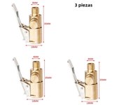 Car Tire Air Chuck Inflator Pump Valve Connector Clip-on Adapter Brass 8mm Tyre Wheel