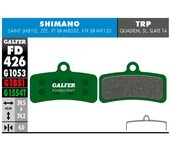 GALFER | Pastillas De Freno Pro Compatible Shimano  FD426G1554T  - Pastillas de freno Galfer con compuesto PRO perfectas para descensos extremos donde los frenos se ven sometidos a altas temperaturas