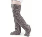Calentadores de piernas Fuzzydreams, calentadores de piernas Fuzzy Dreams, calcetines hasta el muslo Fuzzy Dreams, calentadores de piernas Fuzzy Brown
