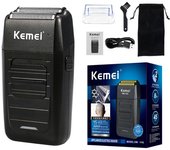 Kemei Rechargeable Cordless Shaver for Men Twin Blade Reciprocating Beard Razor Face Care Multifunction Strong Trimmer  KM-1102