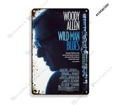 Woody Allen Movie Director Metal Plate Rusty Metal Signs Decorative Plate Metal Plaque Wall Tin Sign Man Cave Club Wall Decor