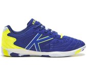 Kelme 55257 Zapatillas de fútbol sala copa para hombre en azul de piel vegana