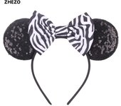 Disney Mickey Mouse Oor Hoofdbanden Frozen Elsa Anna Strik Pailletten Hoofdband Kids Party Cadeau Kinderen Diy Haaraccessoires