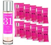 CARAVAN FRAGANCIAS Perfume de Mujer Nº45 de 150 ml + Set de 10 Viales de Fragancias femeninas distintas de Caravan para descubrir nuevos aromas