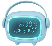 Reloj despertador digital para niños, reloj despertador LED para niñas y niños, reloj despertador para niños, lámpara de noche creativa, función de repetición, luz nocturna temporizada.