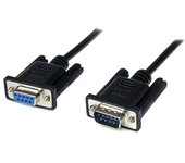 StarTech.com - Cable 1m Módem Nulo Null Serie Serial DB9 Hembra a Macho - Negro SCNM9FM1MBK