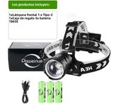 10000000LM Powerful Headlamp High Power LED Headlight 3 Modes Head Flashlight With Warning Light Camping Fishing Hunting Lights