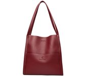 Bolso de mujer de nuevo estilo, bolso de hombro de alta calidad, bolso de mano sencillo de color sólido, bolso de compras, bolso de gran capacidad