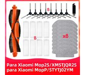Fit For Xiaomi S10 S12 T12 B106L Mi Robot Vacuum-Mop Pro / Mop p / Mop 2S STYJ02YM Viomi V2 SE Parts Main Side Brush Filter Mop