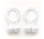 2pcs/pair Magnetic Curtain Tiebacks, Earphone Design Curtain Holdbacks, Bathroom Shower Curtain Accessories