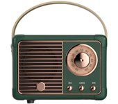 Altavoz Bluetooth retro - Decoración vintage - Altavoz Bluetooth inalámbrico portátil