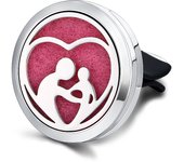 Refillable Car Air Freshener Smell Perfume Diffuser Clip Auto Vent Essential Oil Stainless Steel Locket Interior Accessories