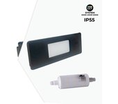 BARCELONA LED - FUMAGALLI Baliza exterior LED empotrable pared Fumagalli "Nina 150" 3.5W -  IP55 - R7S - CCT