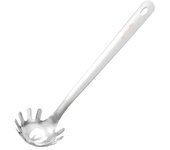 DESEOS Cuchara spaghetti | 34cm | Utensilio cocina | Acero inox | Resistente y duradero | Apto para lavavajillas