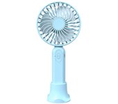 Mini ventilador de mano recargable USB (azul)