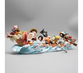 One Piece Anime Figure Straw Hat Figures Dragon Boat Race Series Luffy Model Luffy And Friends Collection Desk Decoration Gifts