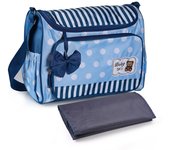 Conjunto de cuatro bolsos de mamá con estampado de lunares grandes y de moda, multifuncionales, de gran capacidad, con diseño de mariposas, para festivales, de un solo hombro, para madre y bebé.