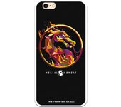Funda original compatible con iPhone 6 o 6S con un diseño de Mortal Kombat Logo Fire
