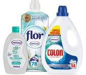 Flor Suavizante Nenuco 78 dosis + Colon Detergente Gel 34 dosis + Nenuco Agua de Colonia 500 ml | Frescor 24h | Limpieza Profunda | Fragancia Original