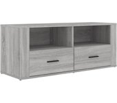 Mueble TV combinadoMueble de TV madera contrachapada gris Sonoma 100x35x40 cm