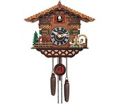 Reloj de cuco Reloj de pared, reloj de cuco moderno, reloj de pájaro cantor, reloj de pared, voces de pájaros naturales o llamada de cuco, reloj de péndulo, reloj de pájaro, reloj Coo Coo para arte de pared, hogar, sala de estar, cocina, oficina