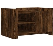 vidaXL Mesa de centro madera de ingeniería 80x50x50 cm Blanco, Negro, Roble Sonoma Mesita de Salón o Comedor o Auxiliar Mesa de Café Meuble Salón