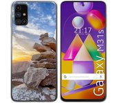 Tumundosmartphone Funda Gel Tpu para Samsung Galaxy M31s diseño Sunset Dibujos