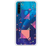 Funda compatible con Xiaomi Redmi Note 8 - Geometric bluerose
