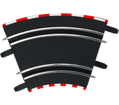 Carrera - Set de Curvas para Pistas - Realista y Fácil de Montar - Pack de 4 Curvas