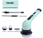 Cepillo de Limpieza Eléctrico Inalámbrico Multifuncional 9-en-1 Rotativo de Mano con USB