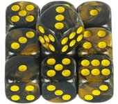 Premium Quality Round Dot D6 Dice Set for Table Board Gaming - 12mm Mixed Color, Pack of 10