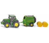 Siku Tractor John Deere Rotoempacadora Correpasillos - Juguete Divertido