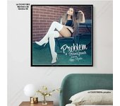 Ariana Grande Thank U Next Album Canvas Poster  Singer Music Wall Art Prints for Home Decor