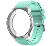 Silicone Case+band For Samsung Galaxy watch 46mm 42mm strap Gear S3 Frontier Band Sports watchband+Protector watch case 42/46 mm