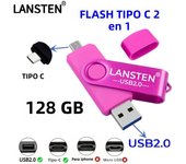 128GB USB C Flash Drive, 2 in 1 USB 2.0 Type C Thumb Drive Photo Memory Stick for Android Phones/Tablet/PC/Mac