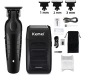 Kemei KM-2296 KM-2299 KM-1102 Professional Hair Clipper Kit Electric Shaver Male Hair Cutting Machine Men’s Cordless Trimmer