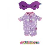 Set Super Cute con pijama Lila antifaz y pulsera Little Babies 46760