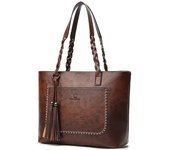 Bolsos de Mano medianos para Mujer, Bolsos de Mano informales, Bandolera Antirrobo, Hombro italiano, Cuero PU