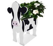 Cow Shaped Planter Garden Flower Pot Animal Statue Sculpture Decor Garden Decoration Flowerpot Planter Storage Containers Gifts