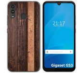 Funda Silicona para Gigaset GS3 diseño Madera 05 Dibujos